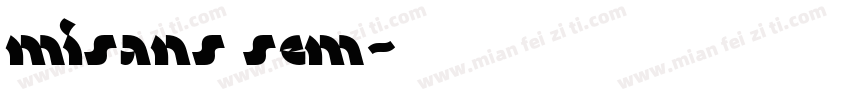 misans sem字体转换